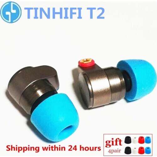 TINHIFI T2 In Ear Earphones dynamic drive HIFI bass earphone metal 3.5mm headset with Replaceable cable TINHiFi P2 T4 T3 T1 P1