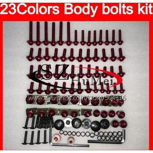 Fairing bolts full screw kit For HONDA VFR400RR NC24 VFR400 RR VFR 400RR RVF 400 RR 87 88 1987 1988 Windscreen bolt screws Nuts