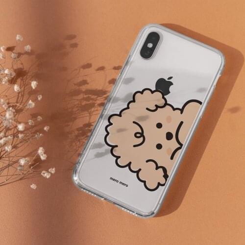 Korean Cute Teddy dog Transparent Phone case For apple iPhone SE 2020 11 Pro X XS Max XR 7 7Plus 8 6 6s Plus case silicone cover
