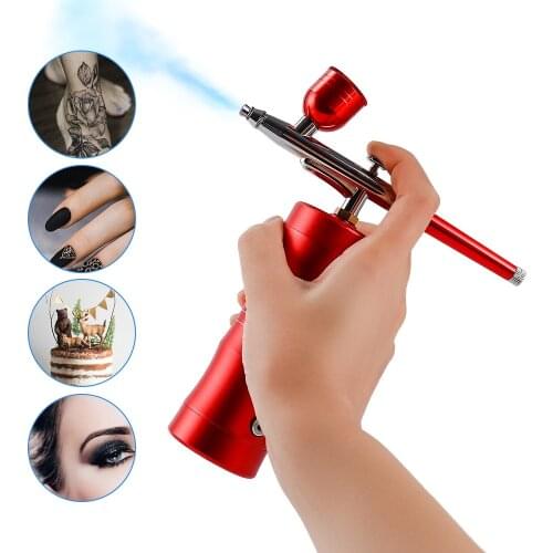 Airbrush Makeup Kit With Compressor Spray Gun Deep Hydrating Sprayer Face Steamer Machine Facial Massager Microcurrent Roller