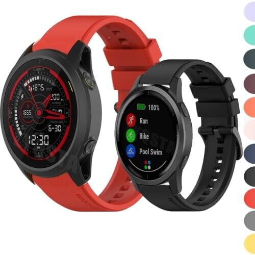 Silicone Band Wrist strap For Garmin vivoactive 4 Forerunner 745 Replacement Watchband Strap For Garmin vivomove HR premium