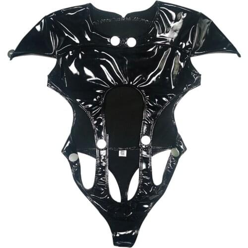 Sexy Women Cosplay 3D Full Bodysuit Bandage Latex Elasitc Sexy Tight Oil Shiny Catsuit Bodycon Jumpsuit Club Wear With Glove