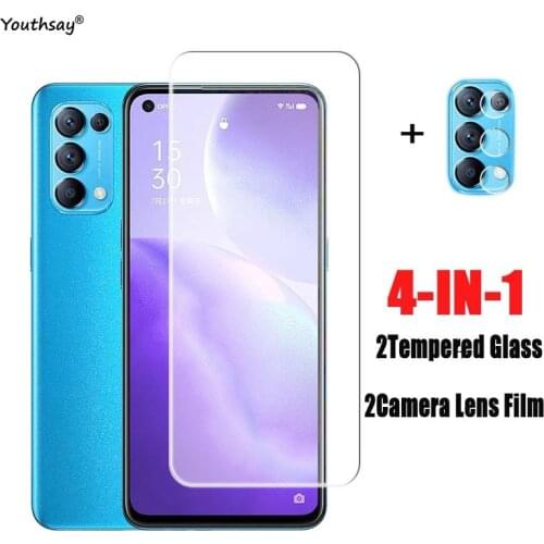 2PCS Glass For OPPO Find X3 Lite Screen Protector For Find X3 Lite Tempered Glass Protective Camera Film For Find X3 Lite