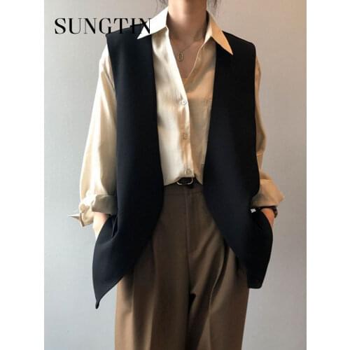 Sungtin Women's Vests-cardigans