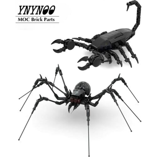 NEW Magical Creepy Spider Araneid MOC Building Blocks Creator Model DIY Educational Constuction Toys Children Christmas Gifts