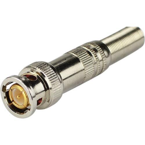 10 Pcs Solder Less Twist Spring BNC Connector Jack for Coaxial RG59 For CCTV Camera Surveillance Kit System