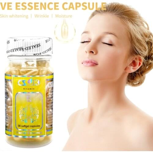 90pcs/set Elastin Vitamin E Essential Oil Anti-wrinkle And Anti-ageing Face Serum Aloe Vera Anti-spot Skin Care Oil TSLM1