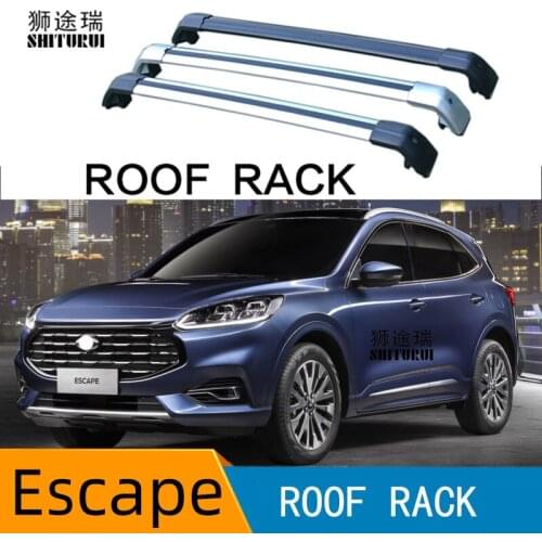 2Pcs Roof bars For Ford Escape 2019+ SUV Aluminum Alloy Side Bars Cross Rails Roof Rack Luggage CUV SUV