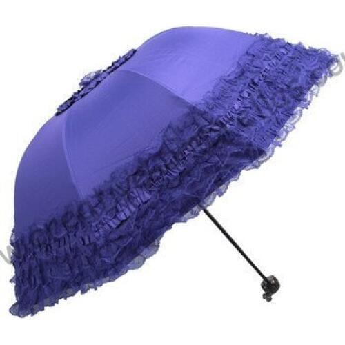 Free shipping,arched princess umbrellas,8k ribs,three fold black umbrellas,windproof,border lacing,pocket umbrellas,UV protect