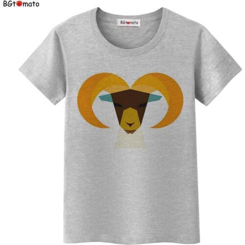 BGtomato Digital sheep 3D t shirts women popular personality summer shirts Good quality soft tees brand new shirts