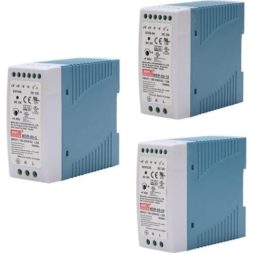 Din Rail power supply ac-dc driver voltage regulator power suply 110V 220V