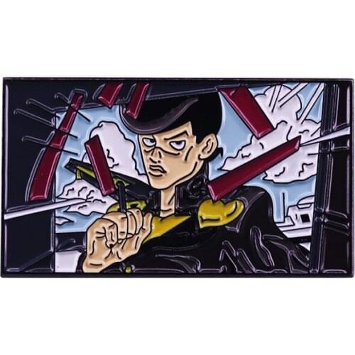 Josuke Bizarre adventure brooch-Protect beloved town from malevolent Stand users