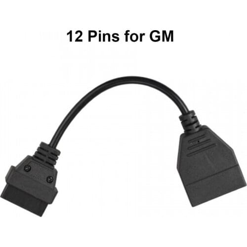 Hot sale OBD 2 OBD2 Connector for GM 12 Pin Adapter to 16Pin Diagnostic Cable GM 12Pin For GM Vehicles Diagnostic Tool