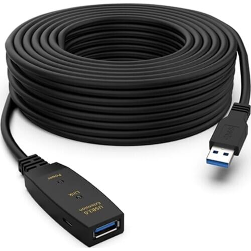 Active USB 3.0 extension cable 5M cord USB 3.0 extender repeater cable A male to A female with booster