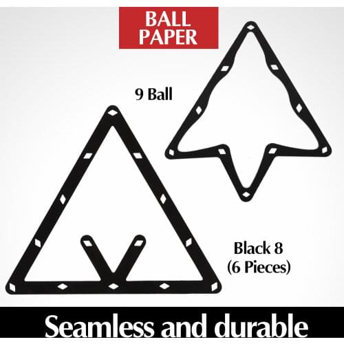 Kick-off Film Billiard Pendulum Ball Paper Wear-resistant High-tech Nanomaterial Cost-effective Black 8 Accessories