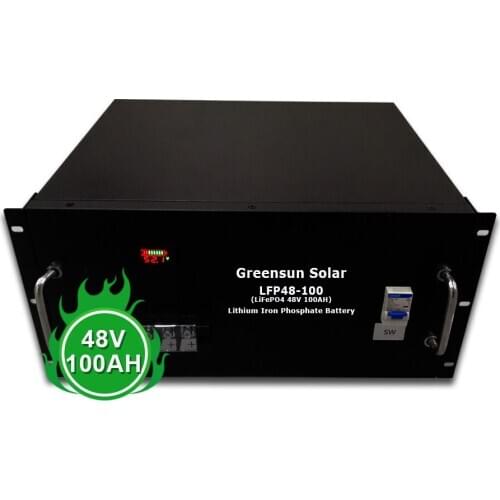 Deep Cycle Lithium Battery 48V 100Ah LiFePO4 Battery Pack for Telecom
