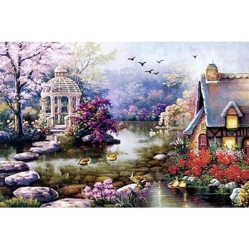 Embroidery Counted Cross Stitch Kits Needlework - Crafts 14 ct DMC Color DIY Arts Handmade Decor - Spell Keepers Owl