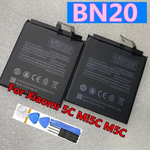 New Original Replacement Battery BM35 BN20 For Xiaomi Mi4C Mi 4C M4C / 5C Mi5C M5C Mobile Phone Batteries