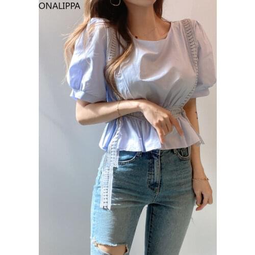 Женские летние рубашки Onalippa China At AliExpress