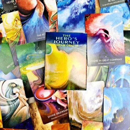 Oracle Tarot Cards Heros Journey Dream Interactive Board Games Tarot Vivid Full Chinese English Version Family Party Game Cards