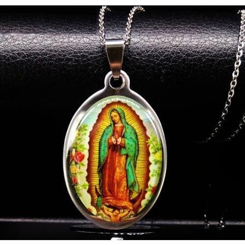 Handmade Long Christ Necklace Women Men Jewelry Stainless Steel Jesus Neckless Chokers Colar masculino colares feminino N69209