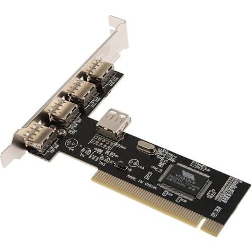 PCI-E to 4 Ports USB 2.0 HUB Converter PCI Express Expansion Card Adapter High speed PC Desktop Accessories