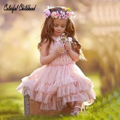 Girls Dress Toddler Princess Dresses Baby Clothing Childrens Party dresses Kids Clothes little girls wedding flower Tutu dress