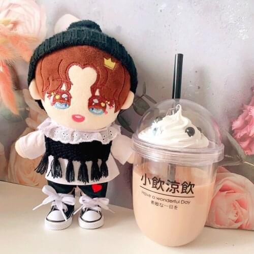 Plush Toy Clothes Toy Baby Wear Doill Clothes Tassel Black Vest Lace Shirt with 20 Cm Christmas Gifts