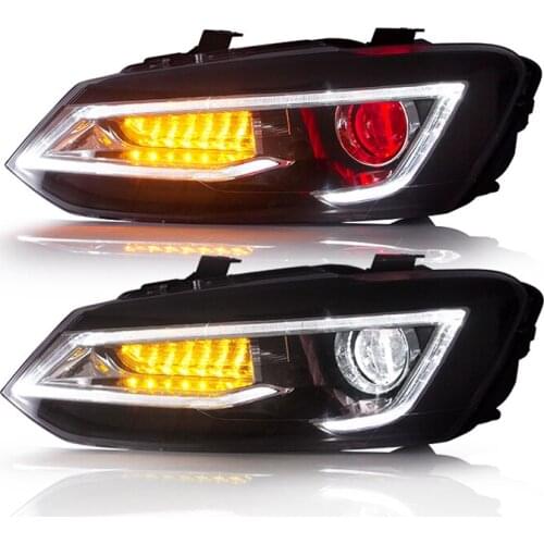 Goodmolds manufacturer head lamp in stock 2011-2017 headlights vento for vw polo