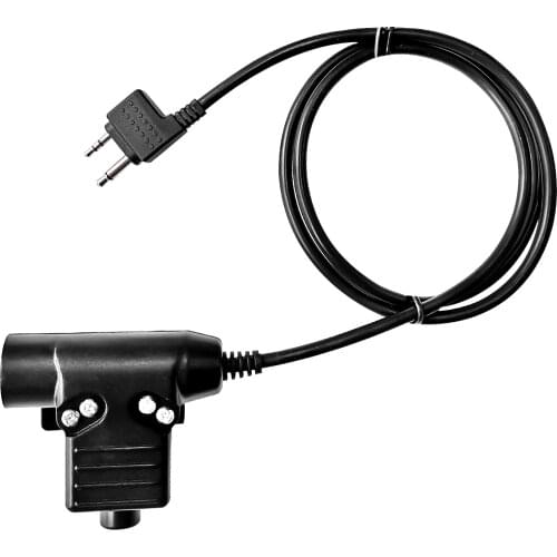 RISENKE U94 PTT Radio Adapter Connecter Push to Talk for Midlan Walkie Talkie Earpiece 2 Pin