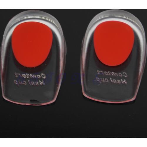 Men/Women Heel Pain Spur Silicone Gel Shoes Pads Cushion Heel Cup Insoles Massager Inserts high quality gift for friends