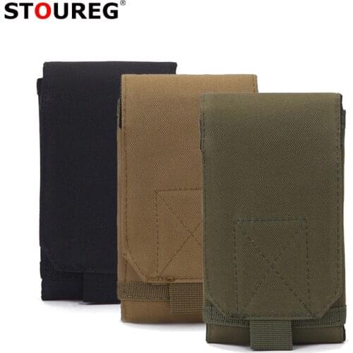 Outdoor Camouflage Bag Molle Tactical Army Phone Holder Case Sport Waist Belt Bag Waterproof Nylon EDC Sport Hunting Camo Bags