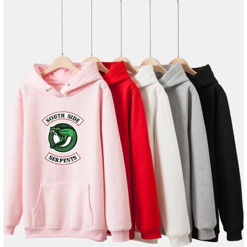 Women Men American Riverdale Southside Serpents Hoodies Sweatshirts South Side Ladies Sweatshirt Hip-hop Popular Back Hoodie