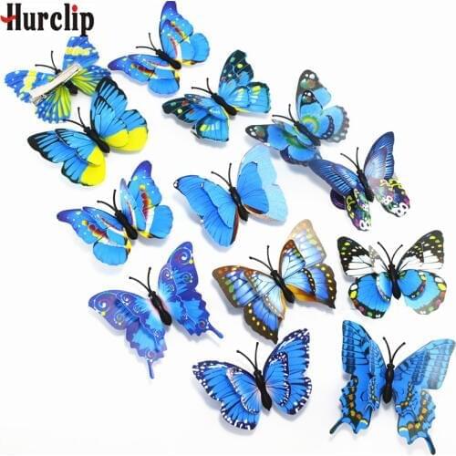 5 Multiple Color Easter decoration women girls hairpins 3D Double butterfly for girl hair clip Boutique girls Hair Accessories