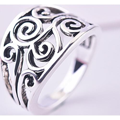 Bohemian style vintage openwork pattern of female ring accessories jewelry