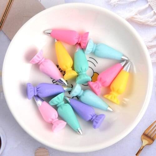 10pcs Trendy Colorful Simulation Cream Pendant Charms Macarons Cartoon Jewelry