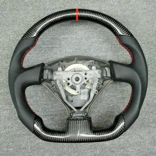 100% Real Carbon Fiber Car Steering Wheel For 2005-2007 Subaru Impreza Legacy WRX