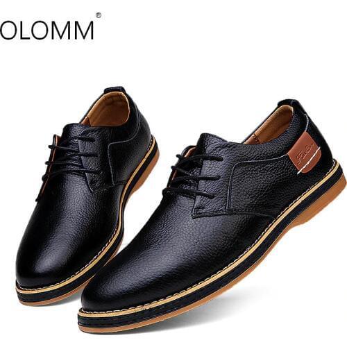 2019 New Mens Fashion Casual Autumn Leather Business Casual Shoes Loafers Zapatos De Hombre Sneakers Mens Loafers