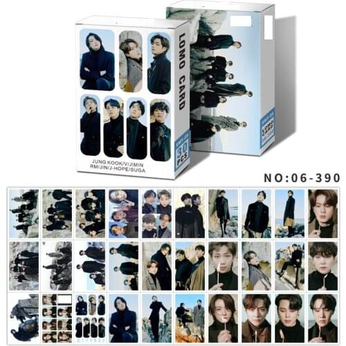 30pc KPOP Bangtan Boys BE New Album LOMO Card 2021 Winter Package Member Photocard Paper Cards JUNGKOOK SUGA V JIN RM