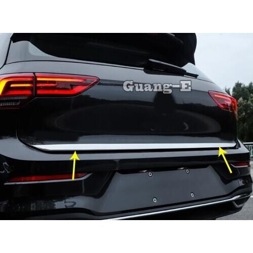 For VW Volkswagen Golf8 Golf 8 2019 2020 2021 Car Cover Stainless Steel Rear Door License Tailgate Bumper Frame Trim Trunk Parts