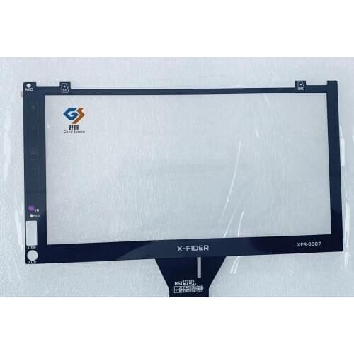 Black touch screen for X-FIDER XFR-8307 Car navigation GPS touch screen panel repair replacement parts free shipping