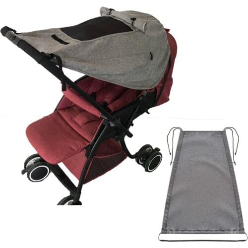 Baby Stroller Sun Shade Cover Universal Pram Sunshade Buggy Carrycot with Uv Protection 50+ Waterproof and Rainproof Sunroof