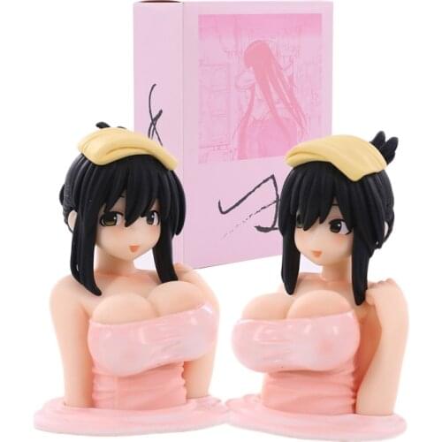 6cm Sexy Figure Kurusu Kanako Cosplay Sexy Anime Girl PVC Action Figure Q Version Doll Model Cute Mini Car Decoration Gifts Toys