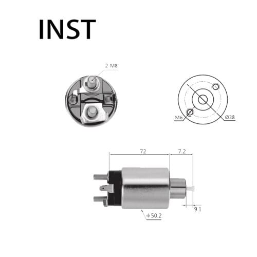 ELECTROMAGNETIC SWTICH SOLENOID FOR 12V 1.2KW 36100-37210 36100-37230 M62957 2392