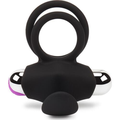Erotic Powerful Vibrating Cock Ring Rechargeable Soft Silicone Cockring Vibrator Dick Penis Ring Adult Sex Toys for Men Sex Shop