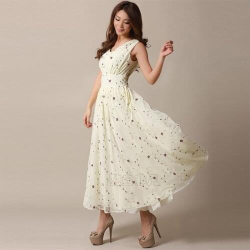 Falda larga de mujer malla hexagonal bordado gasa beige dobladillo grande cintura bohemia chaleco