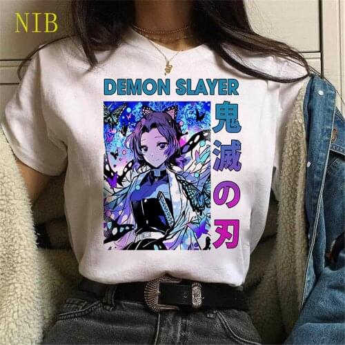 Harajuku Nezuko Demon Slayer cartoon print T shirt cartoon anime t shirt women Kawaii oversized gothic punk women/mens T-Shirts