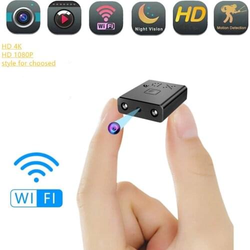 Ip Cam 4K/1080P Mini wifi Camera Night Vision Motion Detection P2P Camcorder Security Micra Cam Video Suport Hidden tf card