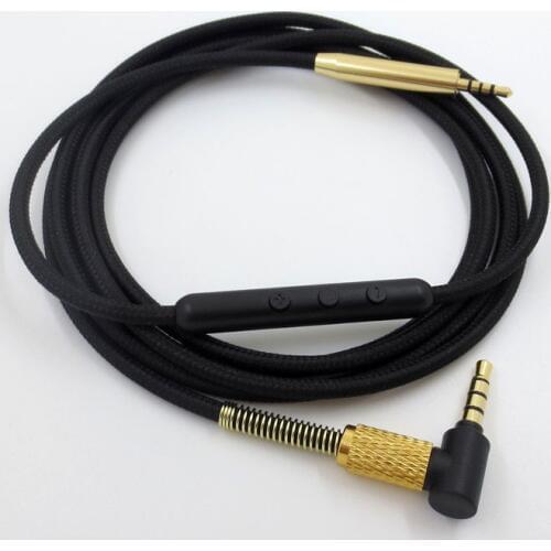 For Bose QC25 QC35 2.5 Y50 Y40 live2 pairs of 3.5 wire headset cable Cord with Mic Remote Volume Control for iPhone Android