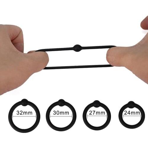 Penis Ring Delayed Ejaculation Prolonged Erection Silicone Cock Rings Sperm Lock Function, Reusable Male Penis Glans Exerciser